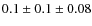 $0.1\pm 0.1\pm 0.08$