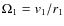 $\Omega_1 = {\it v}_1/r_1$