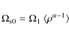 \begin{displaymath}%
\Omega_{\rm s0} = \Omega_1~\langle \rho^{\alpha-1} \rangle
\end{displaymath}