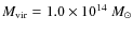 $M_{\rm vir}=1.0 \times 10^{14}~M_\odot$