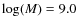 $\log(M)=9.0$