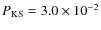 $P_{\rm KS}=3.0 \times 10^{-2}$