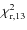 $\chi_{\hbox{\scriptsize {r}},13}^2$