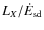 $L_X/\dot{E}_{\rm sd}$