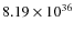 $8.19\times 10^{36}$