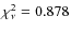 $\chi^2_{\nu}=0.878$