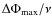$\Delta\Phi_{\hbox{\scriptsize max}}/\nu$
