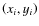 $\left(x_{i},y_{i}\right)$