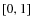 $\left[0,1\right]$