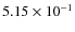 $5.15 \times 10^{-1}$