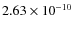 $2.63 \times 10^{-10}$