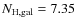 $N_{{\rm H, gal}} = 7.35$