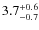 $3.7_{\rm -0.7}^{+0.6}$