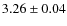 $3.26 \pm 0.04$