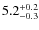 $5.2_{\rm -0.3}^{+0.2}$