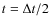 $t=\Delta t/2$