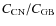 $C_{\rm CN}/C_{\rm GB}$