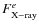 $F^e_{\rm X-ray}$