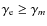 $\gamma_{\rm e} \ge \gamma_m$