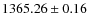 $1365.26 \pm 0.16$
