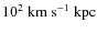 $\rm 10^2~km~s^{-1}~kpc$