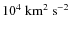 $\rm 10^4~km^2~s^{-2}$