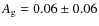 $A_{\rm g}=0.06\pm 0.06$