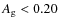 $A_{\rm g}<0.20$