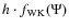 $h \cdot f_{\rm WK}(\Psi)$