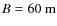 $B = 60~{\rm m}$