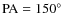 ${\rm PA} = 150\hbox{$^\circ$ }$