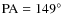 ${\rm PA} = 149\hbox{$^\circ$ }$