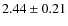$2.44 \pm 0.21$