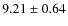 $9.21 \pm 0.64$
