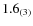 $1.6_{\rm (3)}$