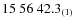 $15\ 56\ 42.3_{\rm (1)}$