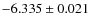 $-6.335\pm0.021$