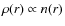 $\rho(r)\propto n(r)$