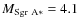 $M_{\rm Sgr~A*}=4.1$