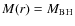 $M(r)=M_{\rm BH}$