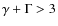 $\gamma+\Gamma > 3$