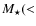 $M_\star ({<}$