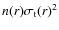 $n(r)\sigma_{\rm t}(r)^{2}$