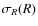 $\sigma_R(R)$