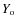 $Y_{\rm o}$