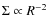 $\Sigma\propto R^{-2}$
