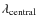 $\lambda_{\rm central}$