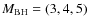 $M_{\rm BH}=(3,4,5)$