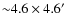 ${\sim}4.6\times4.6\hbox{$^\prime$ }$