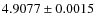 $4.9077\pm 0.0015$